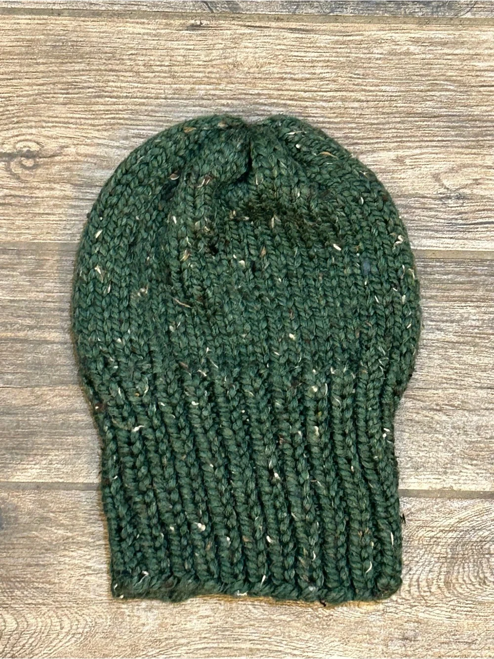 Handmade Unisex Cozy Kelp Knit Wool Blend Chunky Beanie 12” NEW
